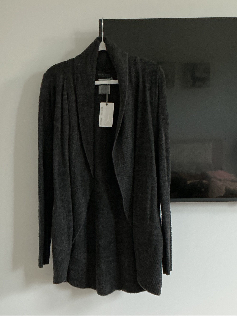 Barefoot Dreams Charcoal Open-Front Women's Cardigan
